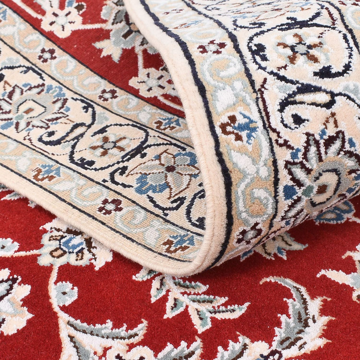 Tapis persan - Nain - Royal - 155 x 105 cm - rouge