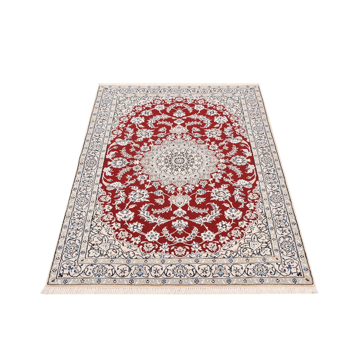 Tapis persan - Nain - Royal - 155 x 105 cm - rouge