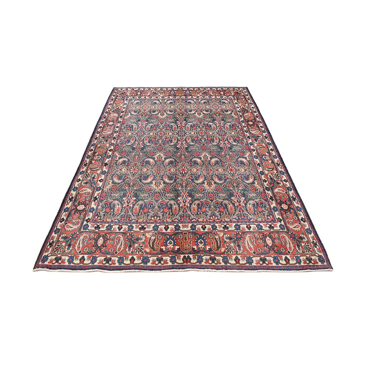 Tapis persan - Classique - 290 x 196 cm - rouge foncé