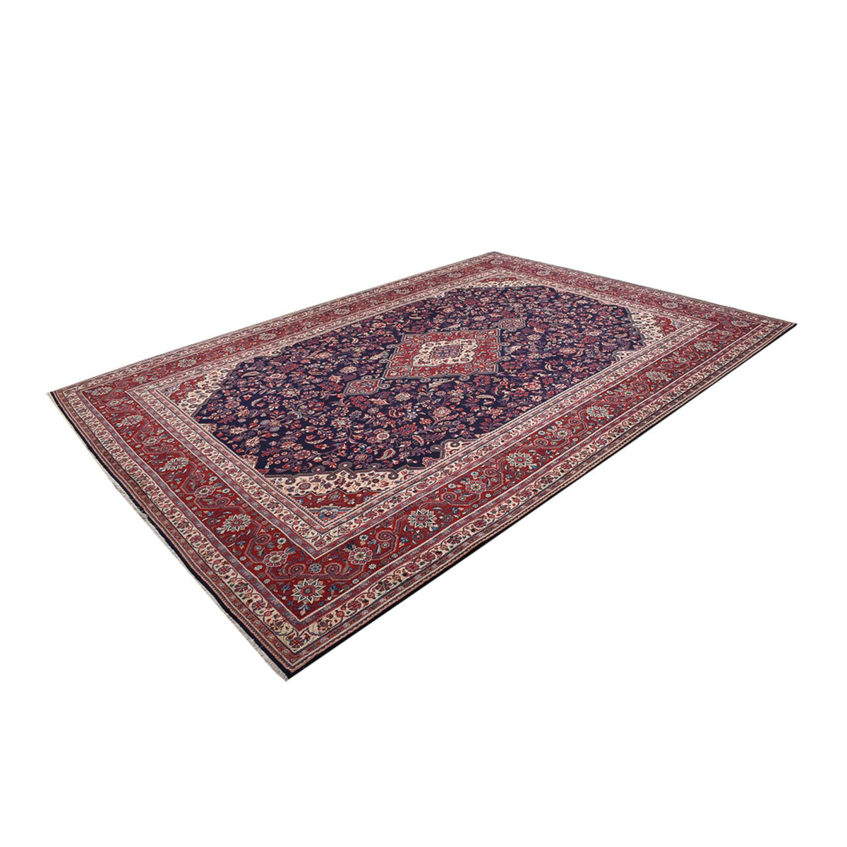 Tapis persan - Classique - 428 x 306 cm - rouge foncé