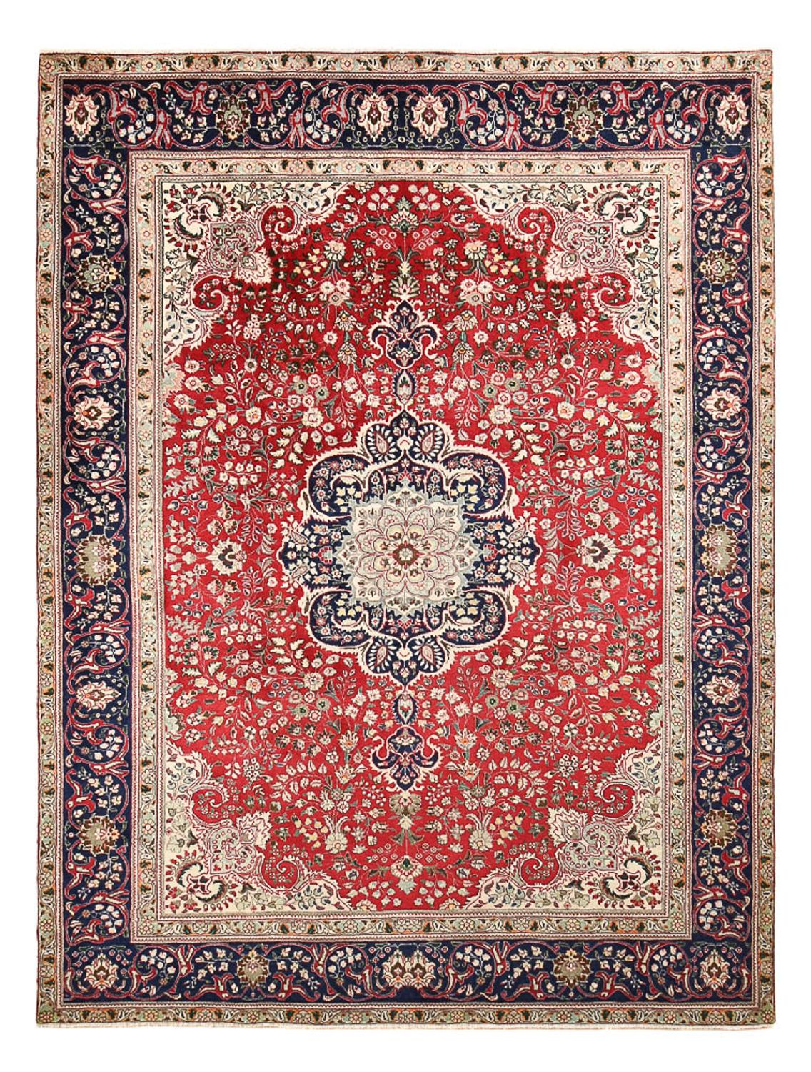 Tapis persan - Tabriz - 326 x 239 cm - rouge