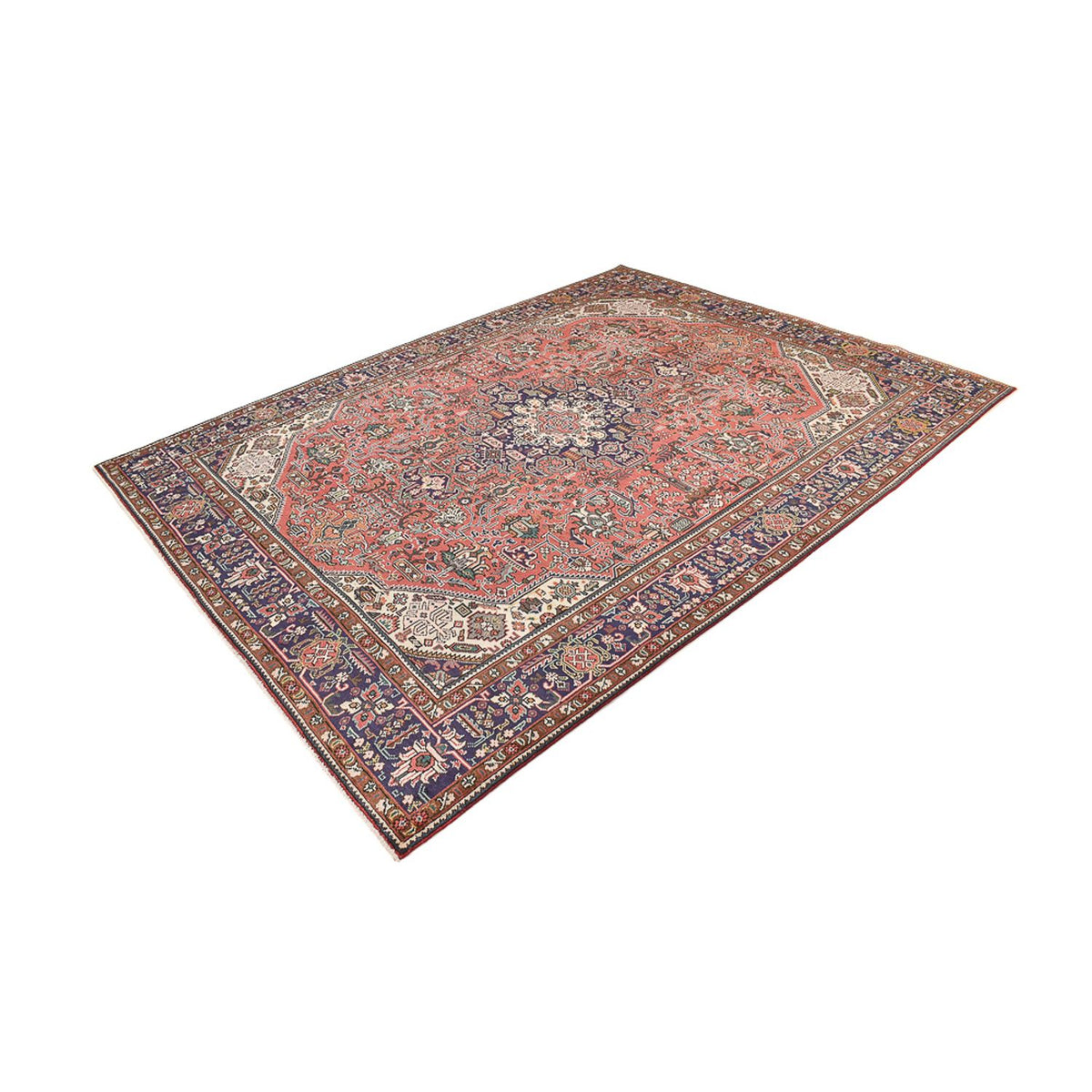 Tapis persan - Tabriz - 335 x 247 cm - rouge clair