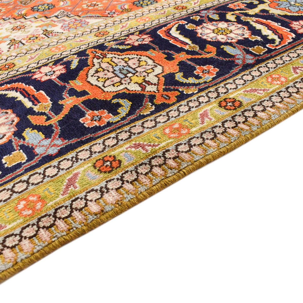 Tapis persan - Tabriz - 306 x 197 cm - orange