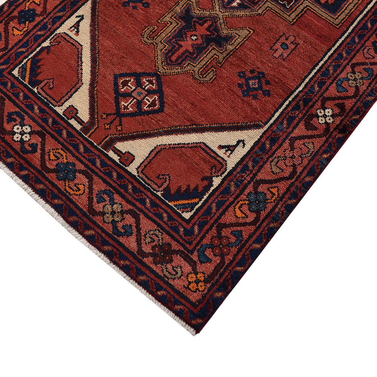 Tapis de couloir Tapis persan - Bidjar - 300 x 102 cm - rouge