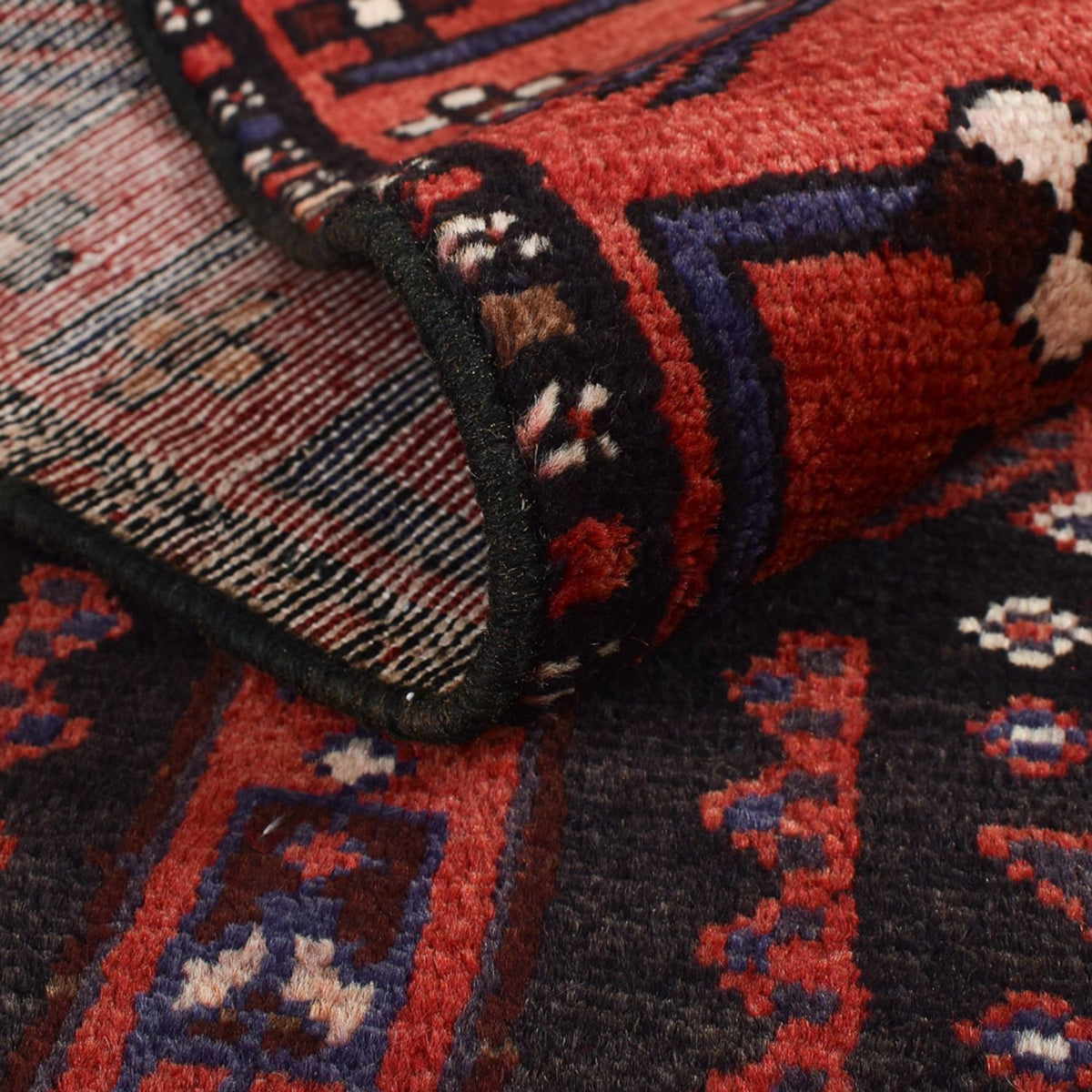 Tapis de couloir Tapis persan - Nomadic - 303 x 104 cm - rouge