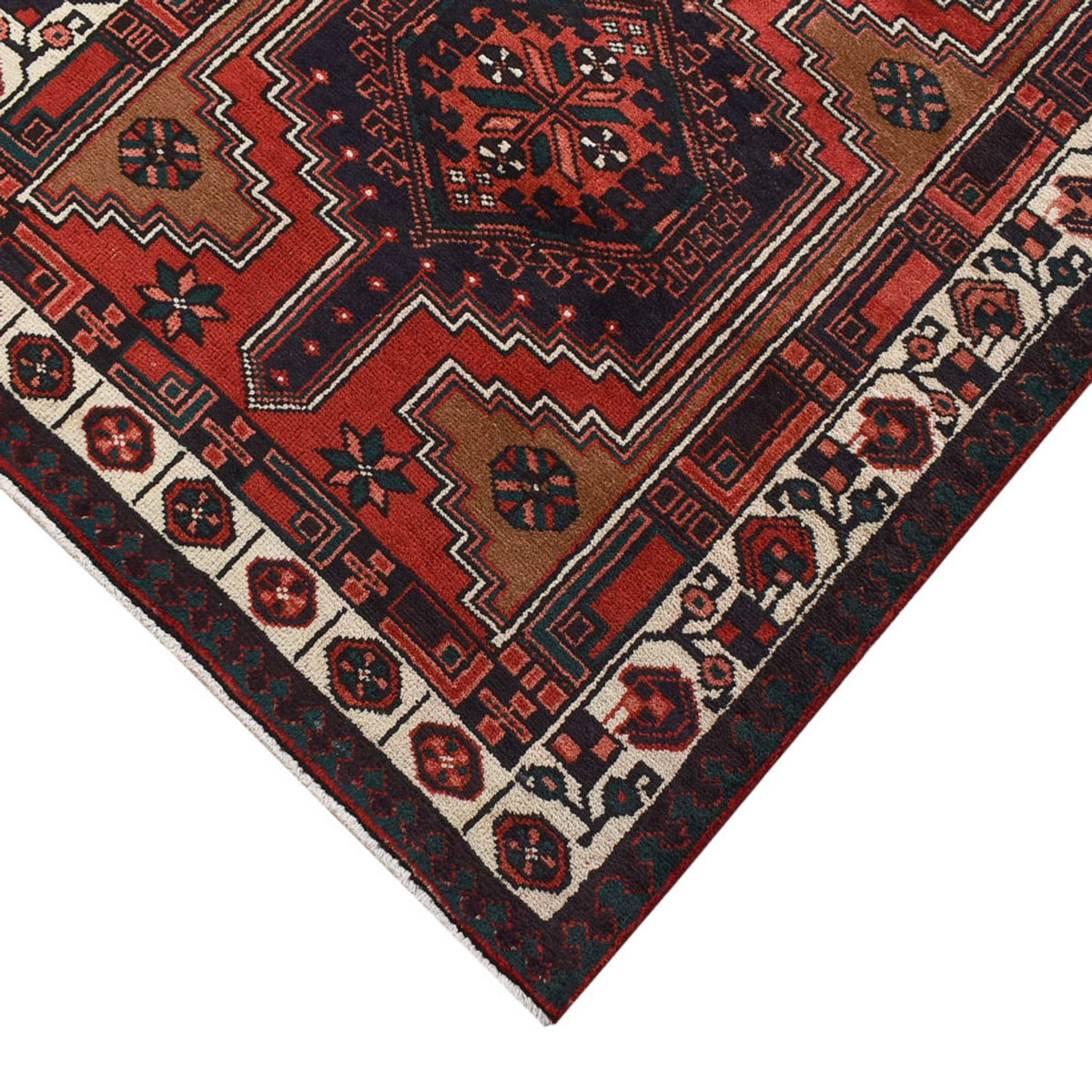 Tapis de couloir Tapis persan - Nomadic - 313 x 100 cm - rouge foncé