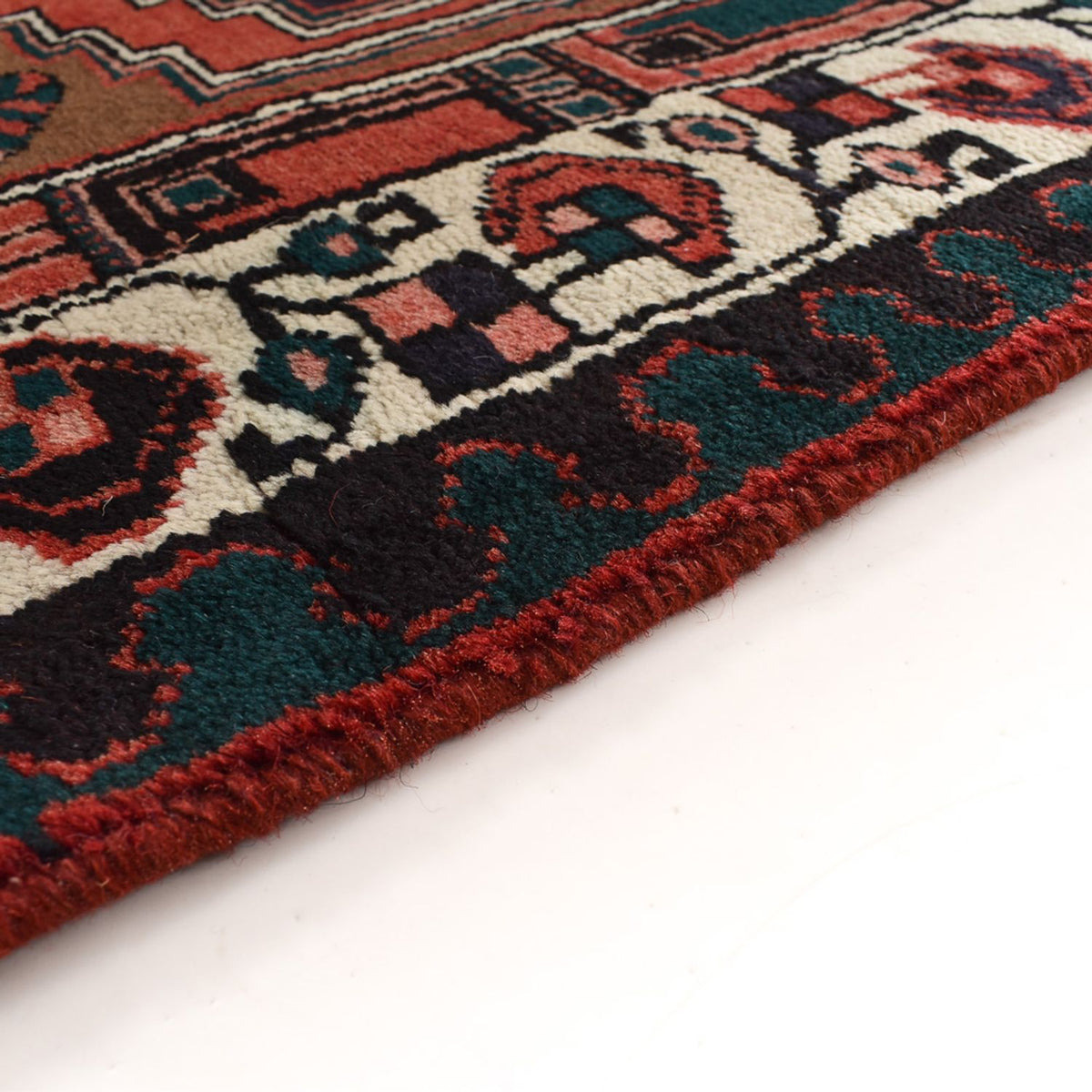 Tapis de couloir Tapis persan - Nomadic - 318 x 100 cm - rouge foncé