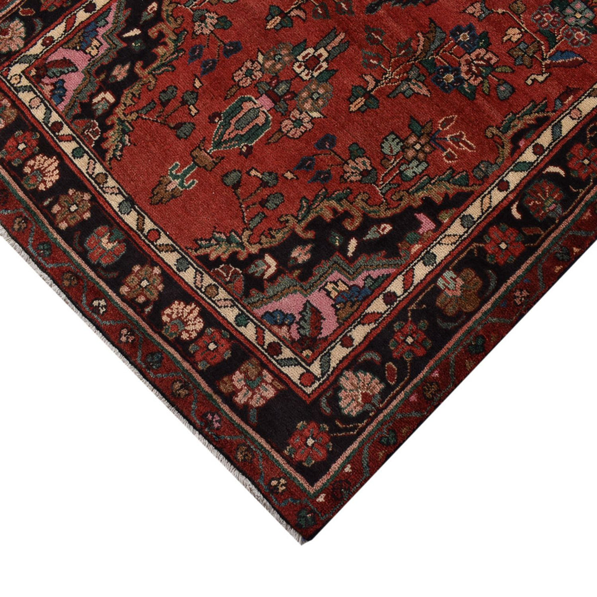 Tapis de couloir Tapis persan - Nomadic - 420 x 107 cm - rouge