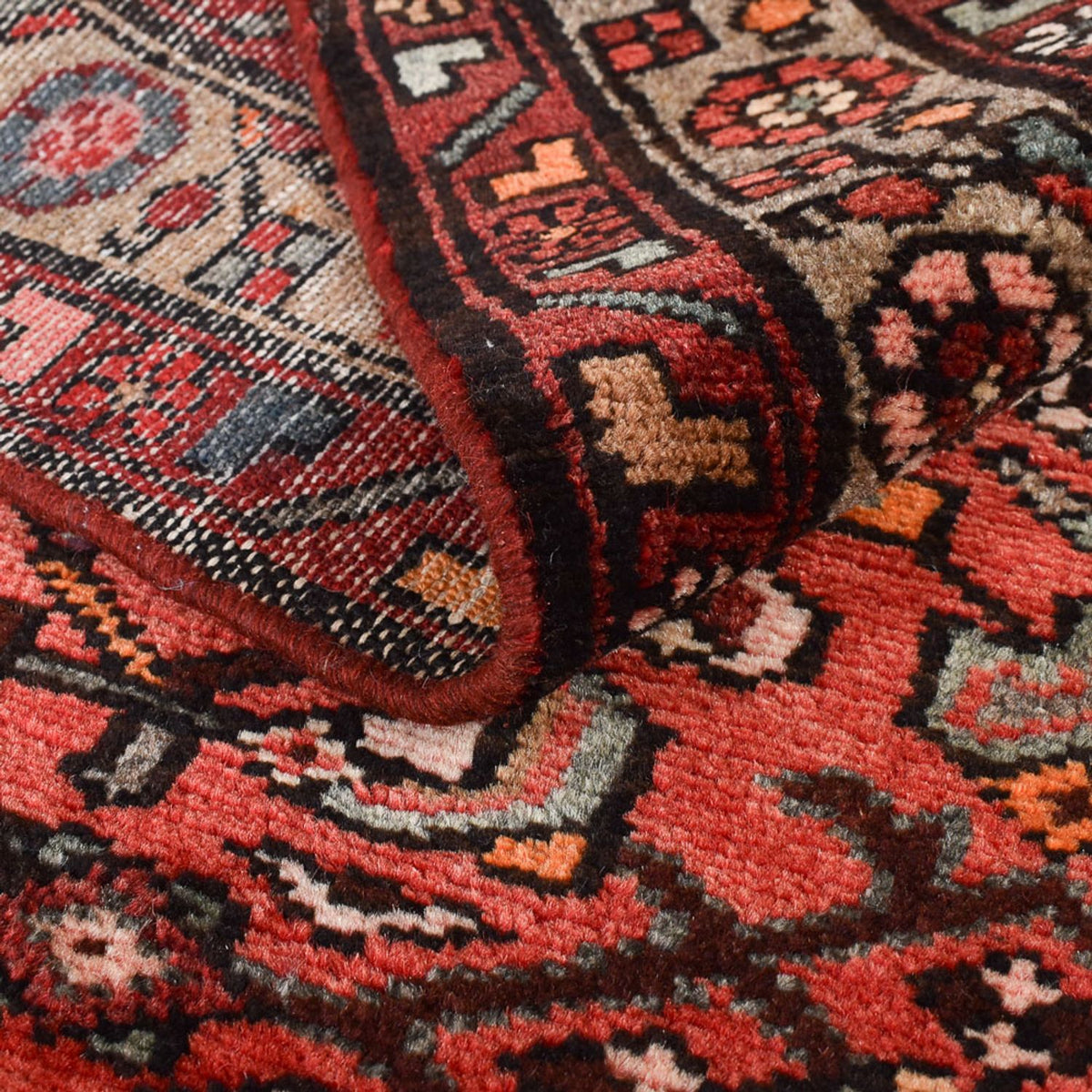 Tapis de couloir Tapis persan - Nomadic - 311 x 119 cm - rouge
