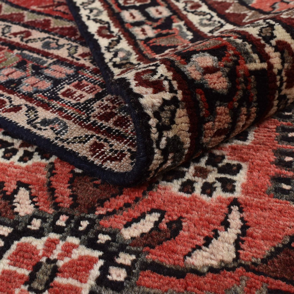 Tapis de couloir Tapis persan - Tabriz - 398 x 110 cm - rouge