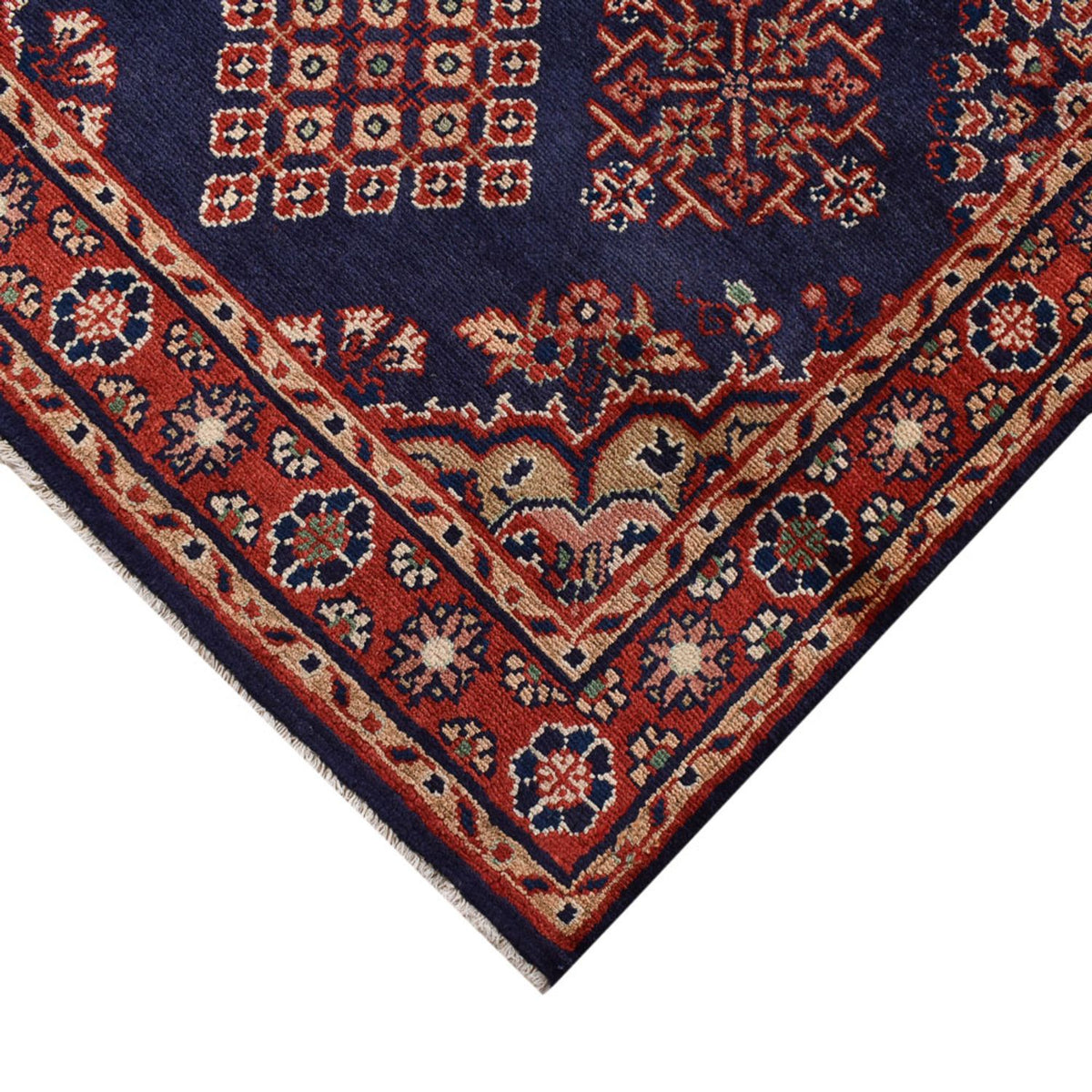Tapis de couloir Tapis persan - Nomadic - 329 x 115 cm - bleu foncé