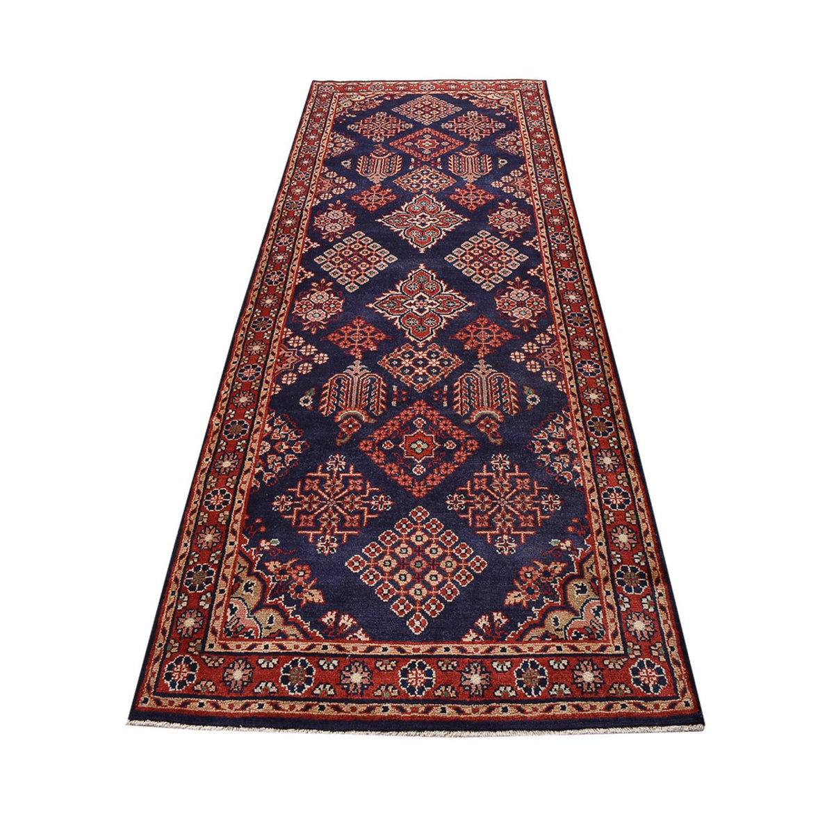 Tapis de couloir Tapis persan - Nomadic - 329 x 115 cm - bleu foncé