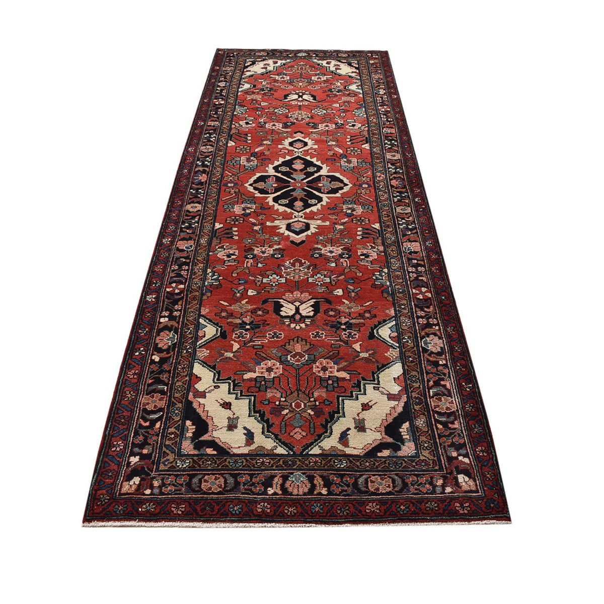 Tapis de couloir Tapis persan - Nomadic - 333 x 112 cm - rouge clair