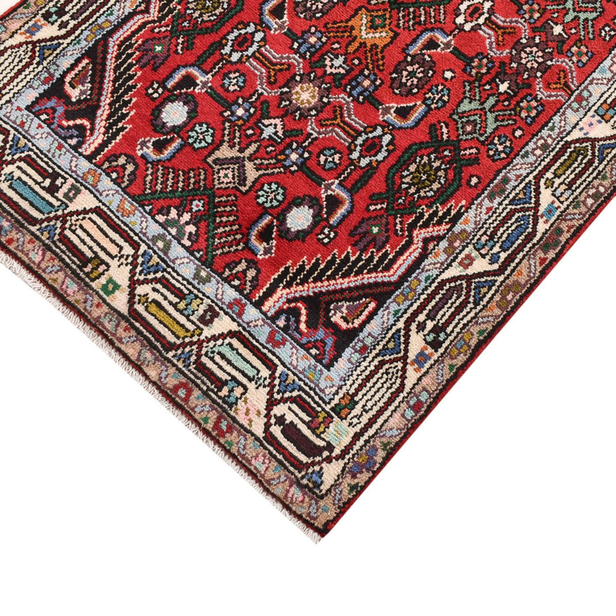 Tapis de couloir Tapis persan - Nomadic - 235 x 76 cm - rouge