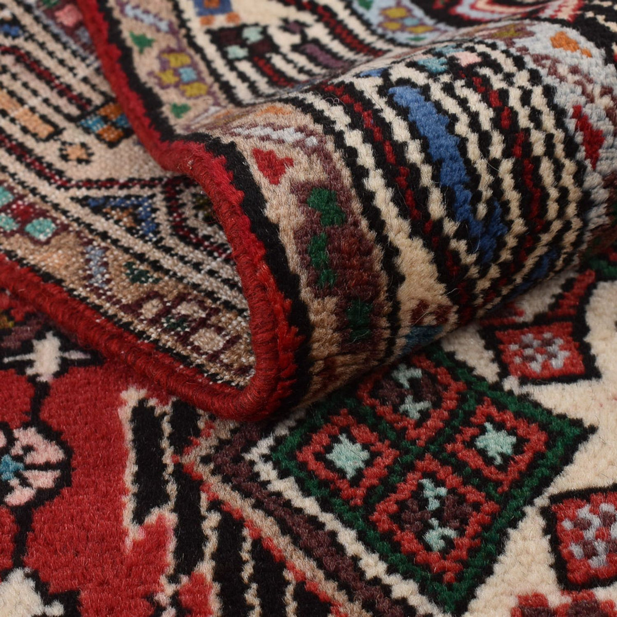 Tapis de couloir Tapis persan - Nomadic - 235 x 76 cm - rouge