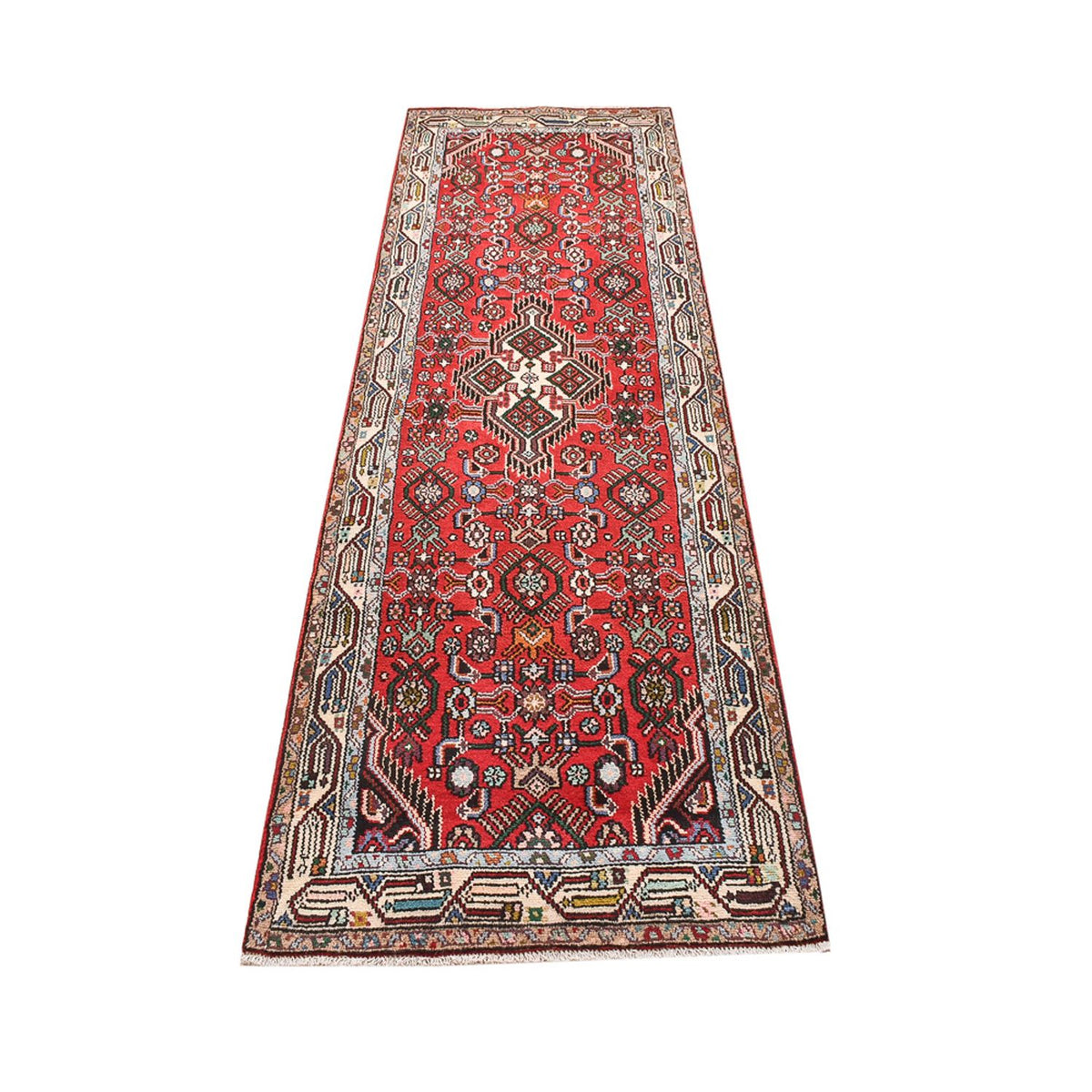 Tapis de couloir Tapis persan - Nomadic - 235 x 76 cm - rouge