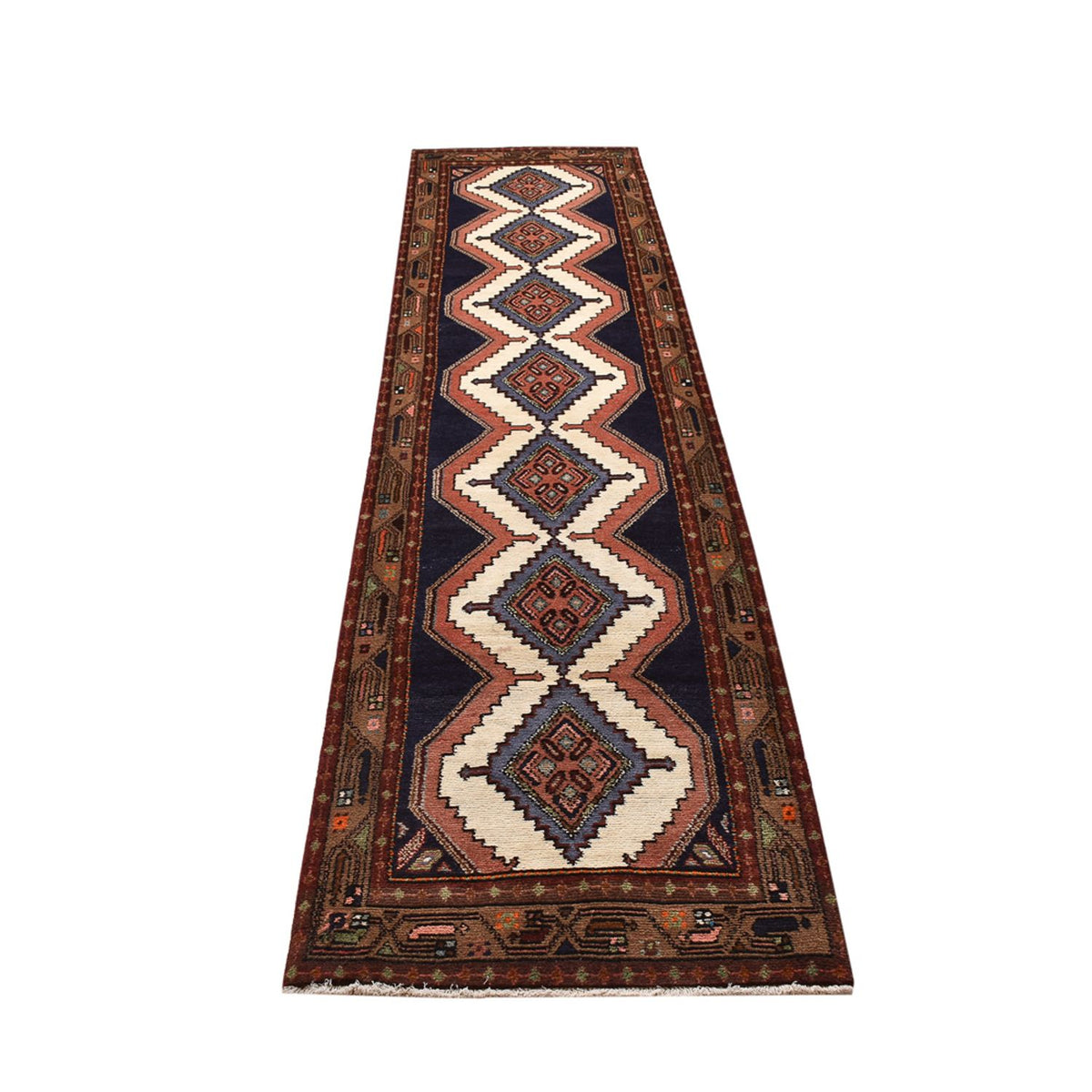 Tapis de couloir Tapis persan - Nomadic - 310 x 76 cm - multicolore