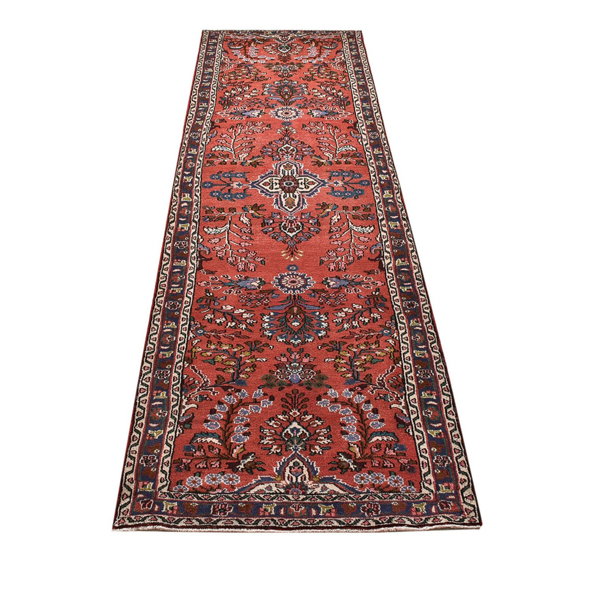 Tapis de couloir Tapis persan - Nomadic - 295 x 80 cm - rouge clair