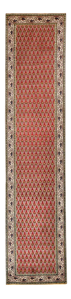 Tapis de couloir Tapis persan - Tabriz - 390 x 87 cm - rouille