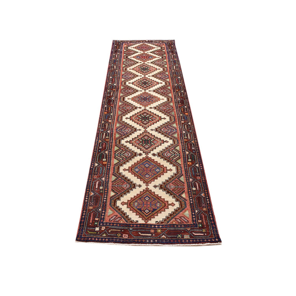 Tapis de couloir Tapis persan - Nomadic - 290 x 77 cm - beige foncé
