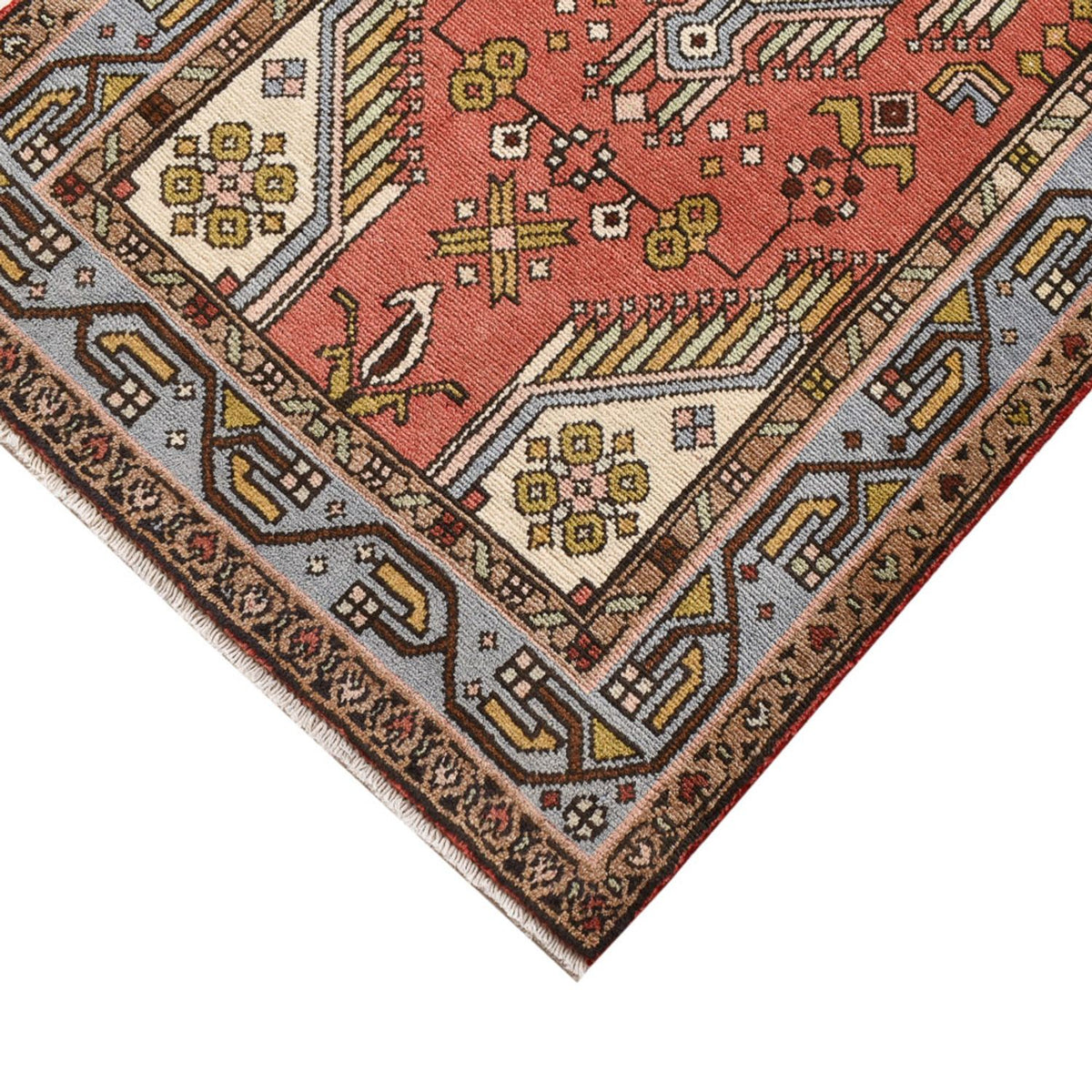 Tapis de couloir Tapis persan - Nomadic - 292 x 74 cm - rouge clair