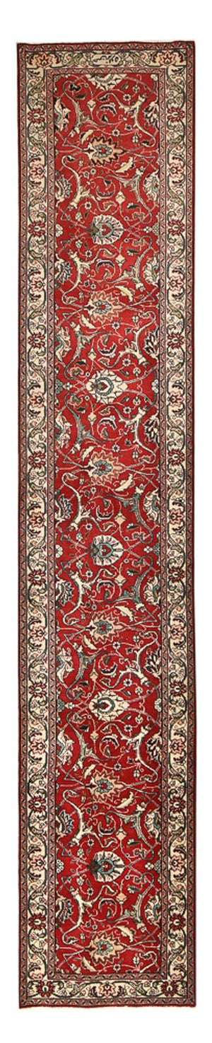 Tapis de couloir Tapis persan - Tabriz - 458 x 81 cm - rouge