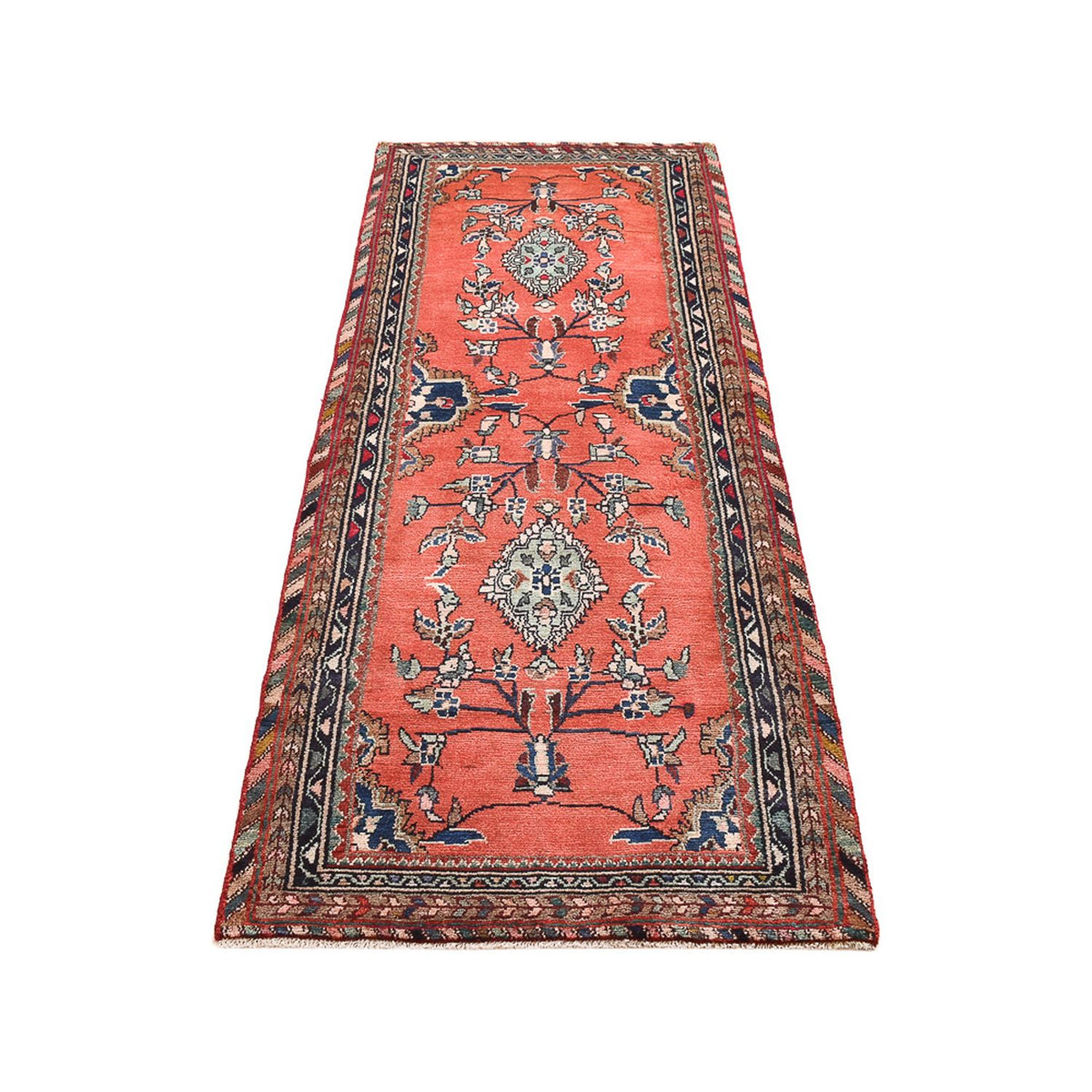 Tapis de couloir Tapis persan - Nomadic - 217 x 85 cm - orange