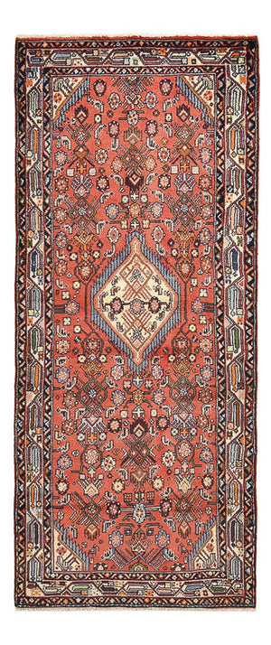 Tapis de couloir Tapis persan - Nomadic - 194 x 77 cm - rouge clair