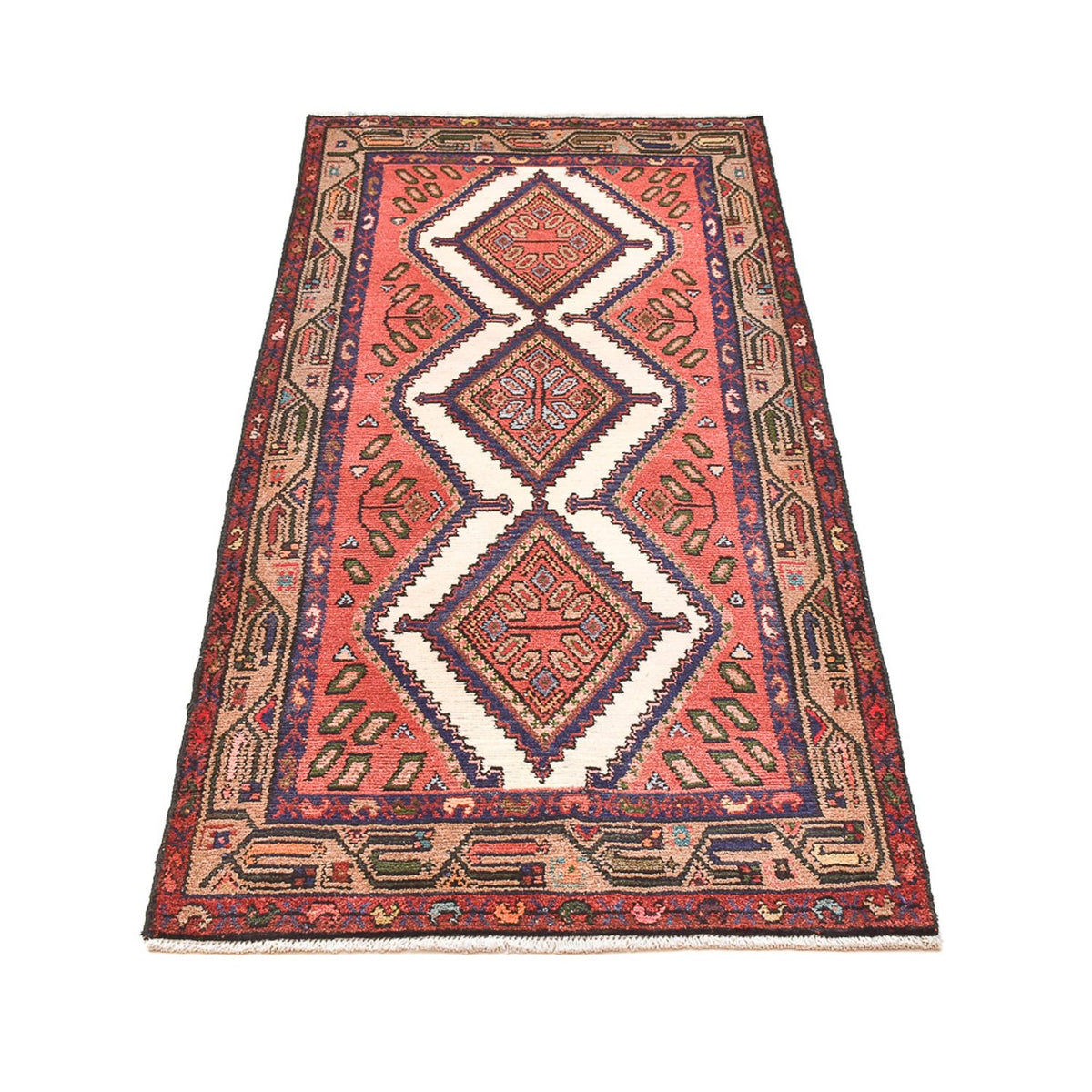 Tapis persan - Nomadic - 168 x 79 cm - rouge