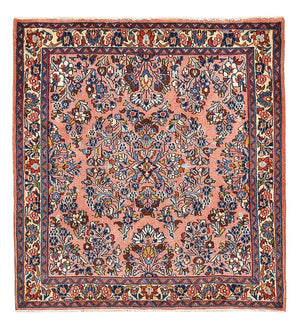 Tapis persan - Classique - 110 x 99 cm - rouge clair