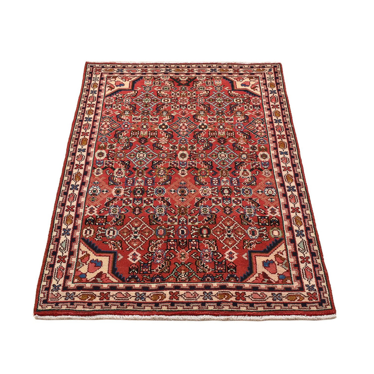 Tapis persan - Nomadic - 142 x 87 cm - rouge