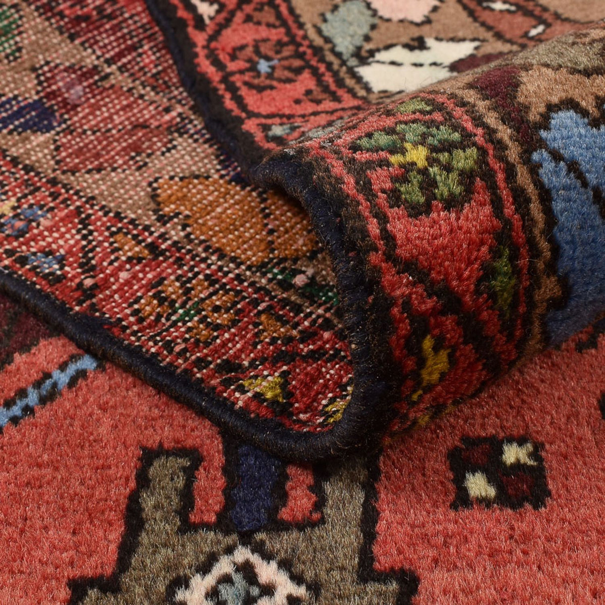 Tapis persan - Nomadic - 155 x 104 cm - rouge clair