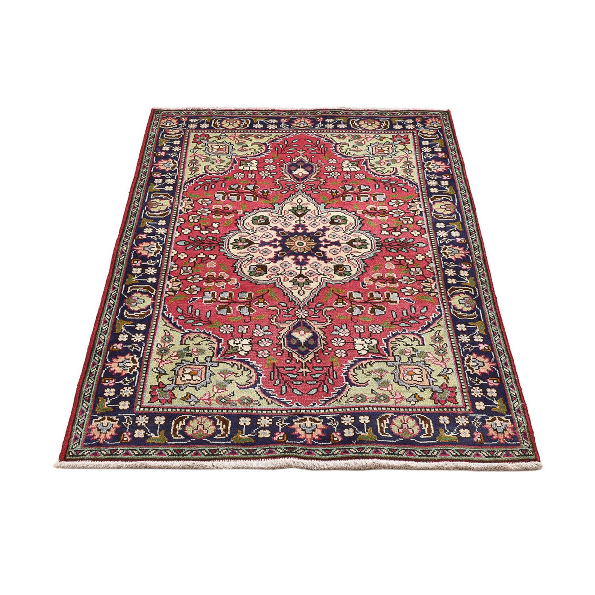 Tapis persan - Tabriz - 144 x 100 cm - rouge clair