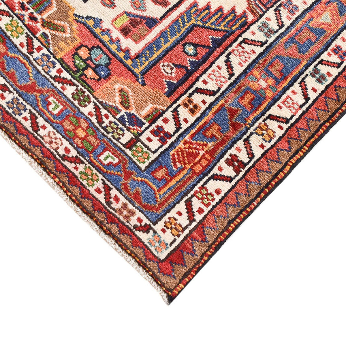 Tapis persan - Nomadic - 126 x 93 cm - multicolore