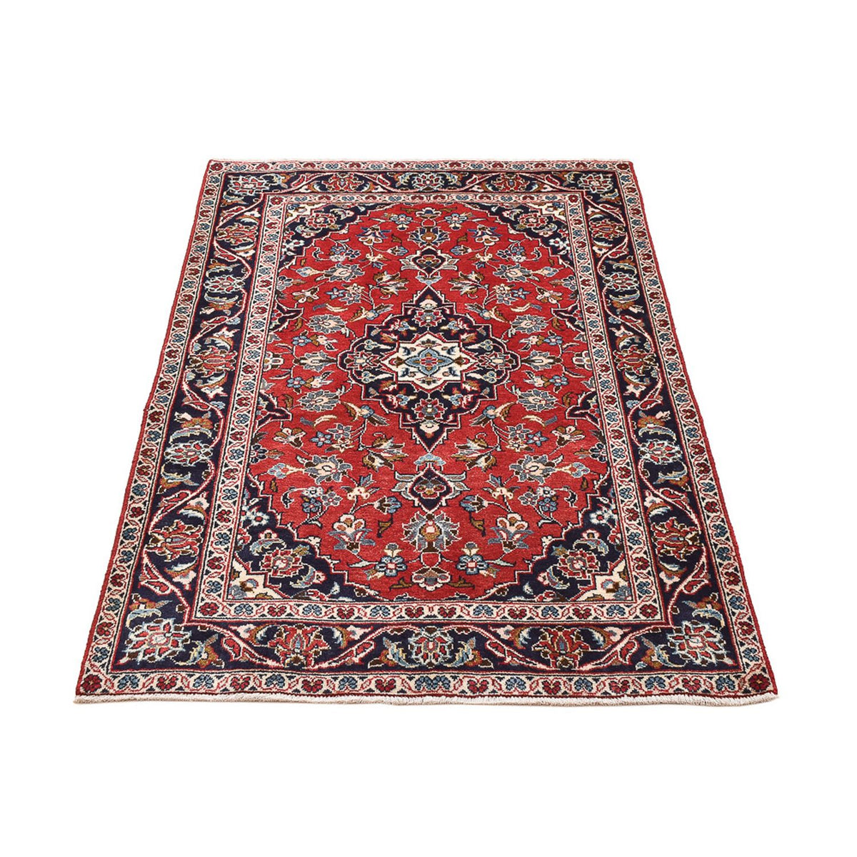Tapis persan - Keshan - 144 x 96 cm - rouge