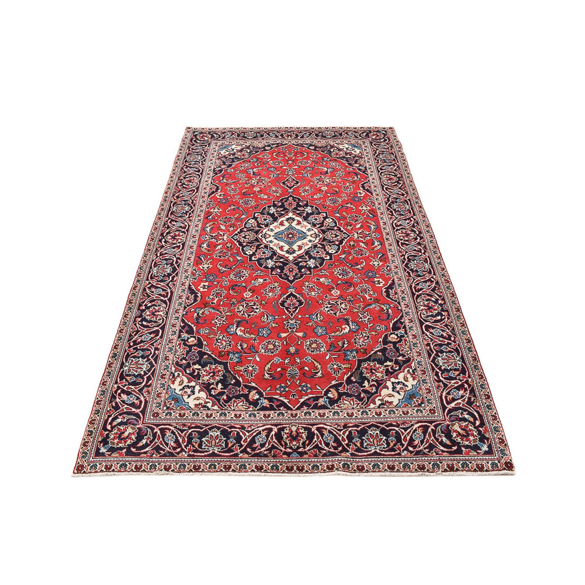 Tapis persan - Keshan - 253 x 144 cm - rouge
