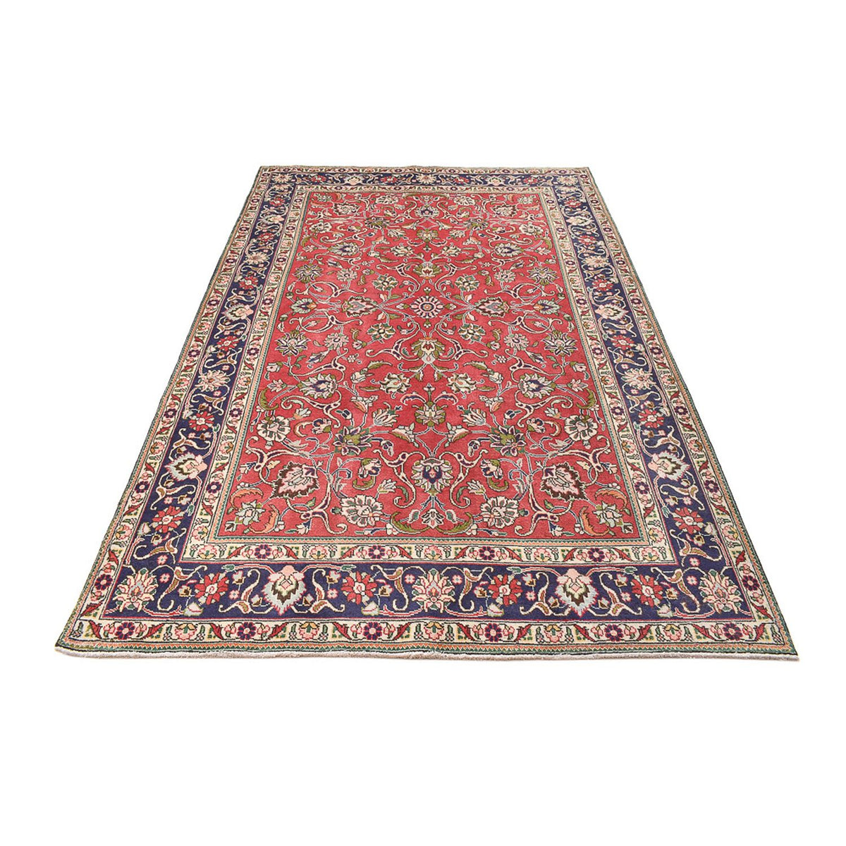 Tapis persan - Tabriz - 296 x 193 cm - rouge