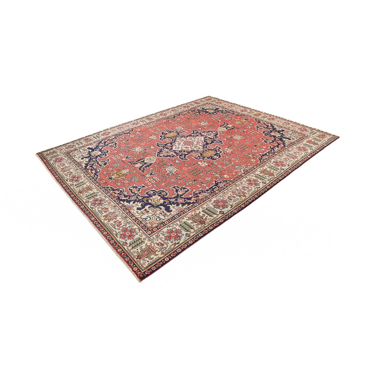 Tapis persan - Tabriz - 335 x 257 cm - rouge clair