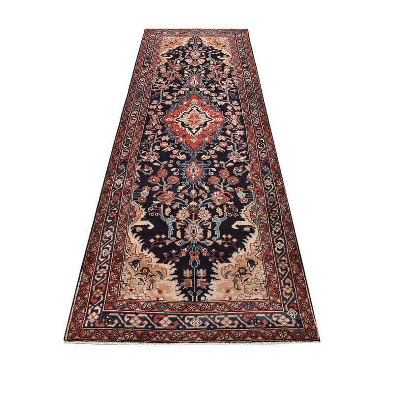 Tapis de couloir Tapis persan - Nomadic - 322 x 102 cm - bleu foncé