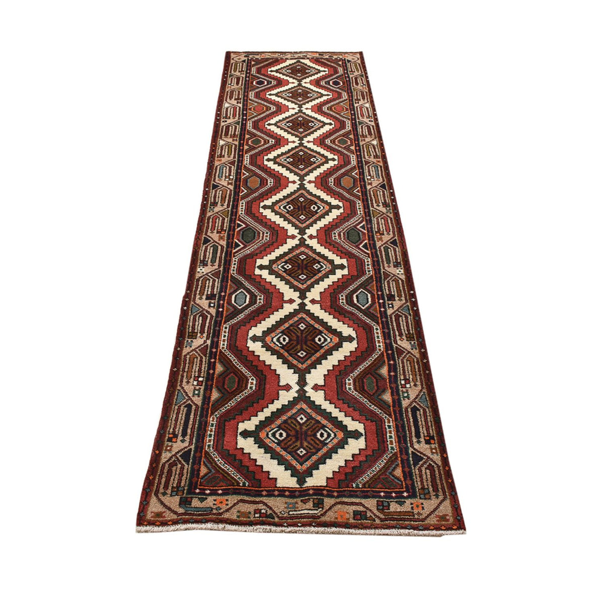 Tapis de couloir Tapis persan - Nomadic - 295 x 73 cm - multicolore