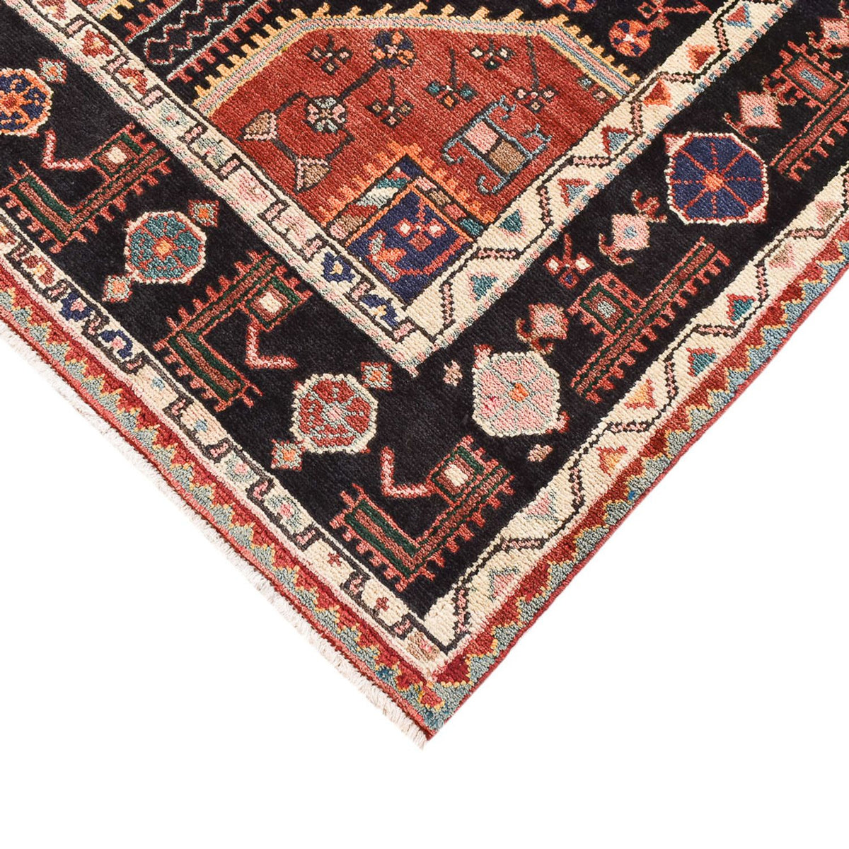 Tapis persan - Nomadic - 215 x 128 cm - multicolore