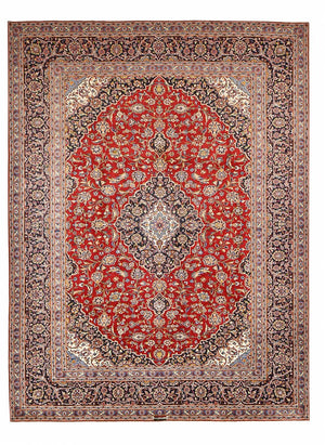 Tapis persan - Keshan - 395 x 296 cm - rouge