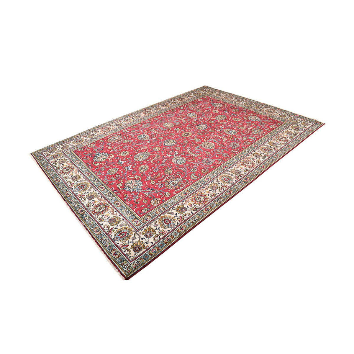 Tapis persan - Tabriz - 342 x 240 cm - rouge