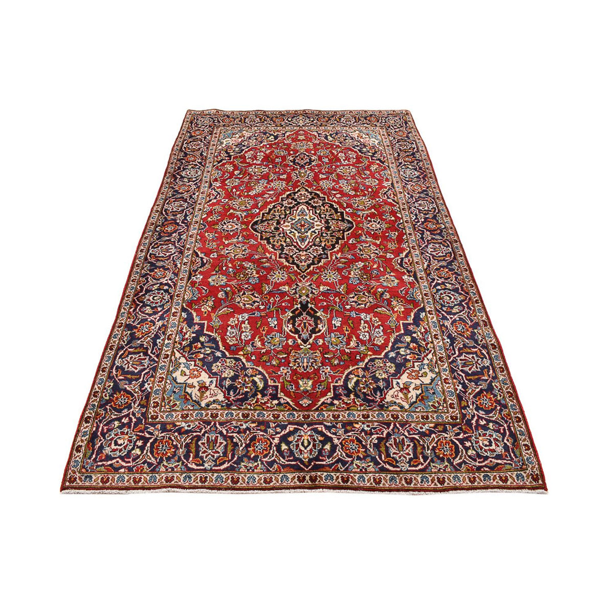 Tapis persan - Keshan - 260 x 148 cm - rouge