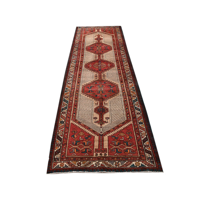 Tapis de couloir Tapis persan - Nomadic - 332 x 100 cm - rouge