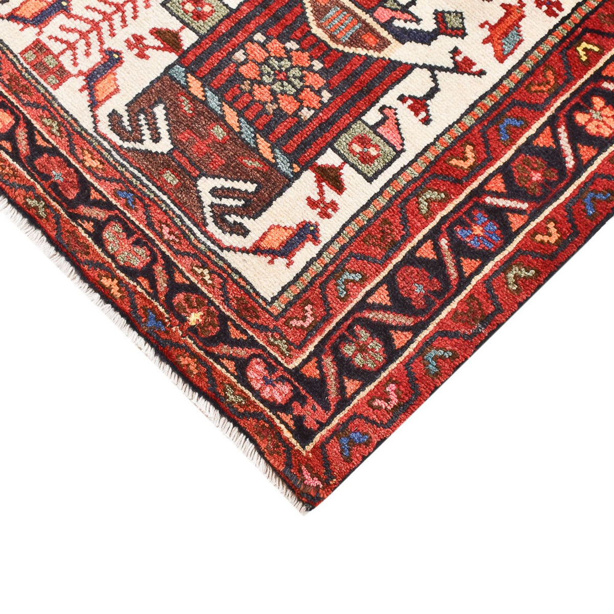 Tapis persan - Nomadic - 130 x 88 cm - rouge