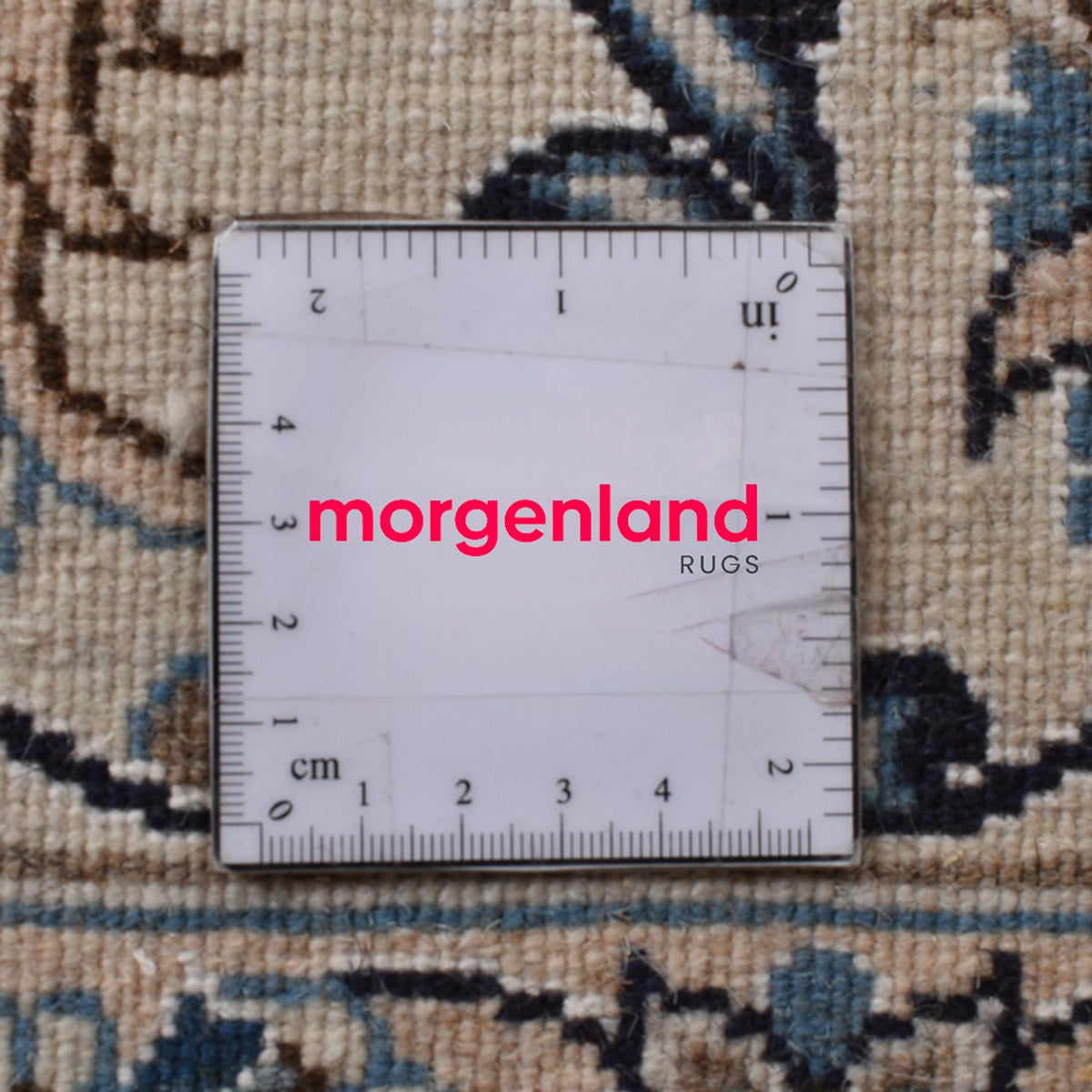 Tapis persan - Nain - 292 x 195 cm - bleu foncé