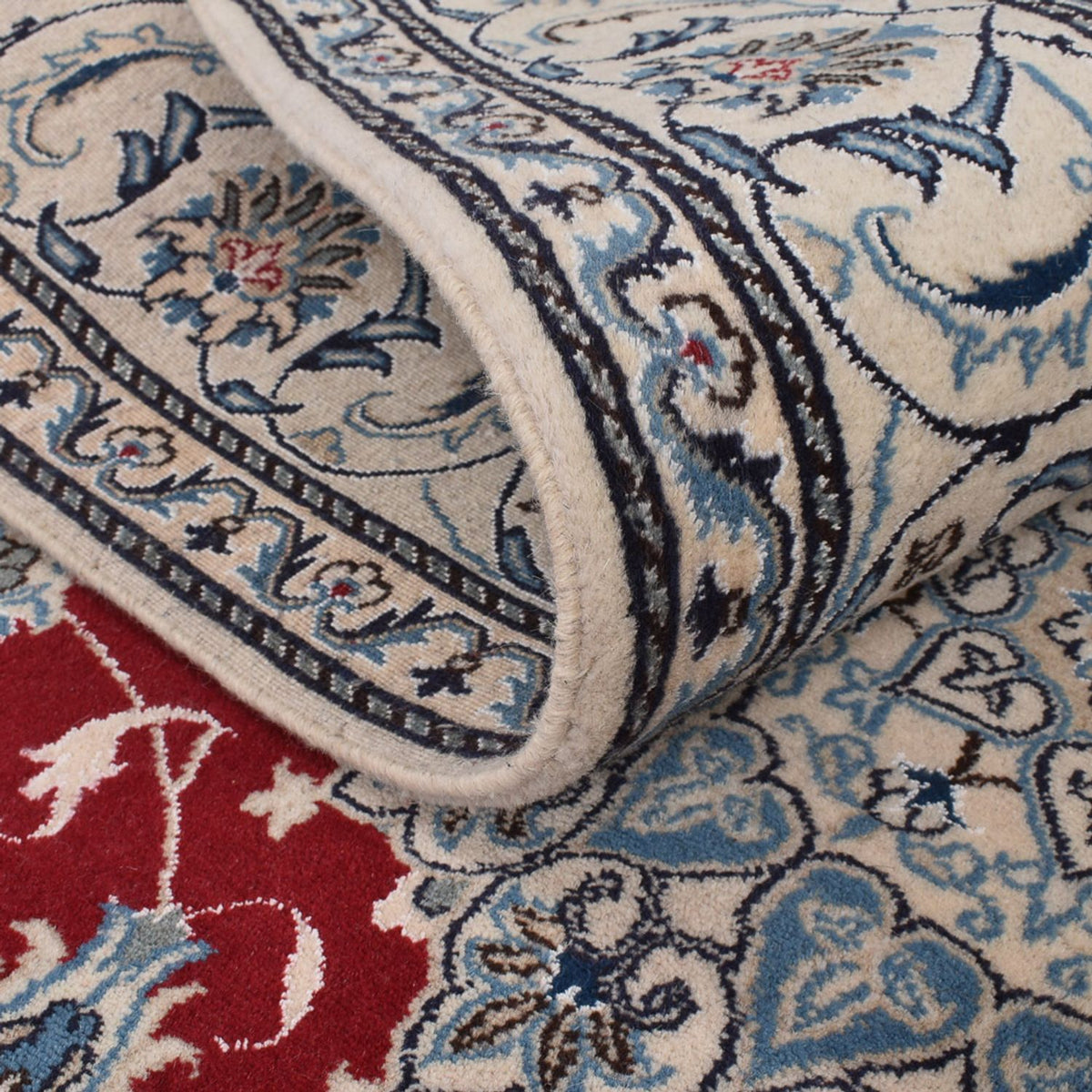 Tapis persan - Nain - 290 x 198 cm - rouge