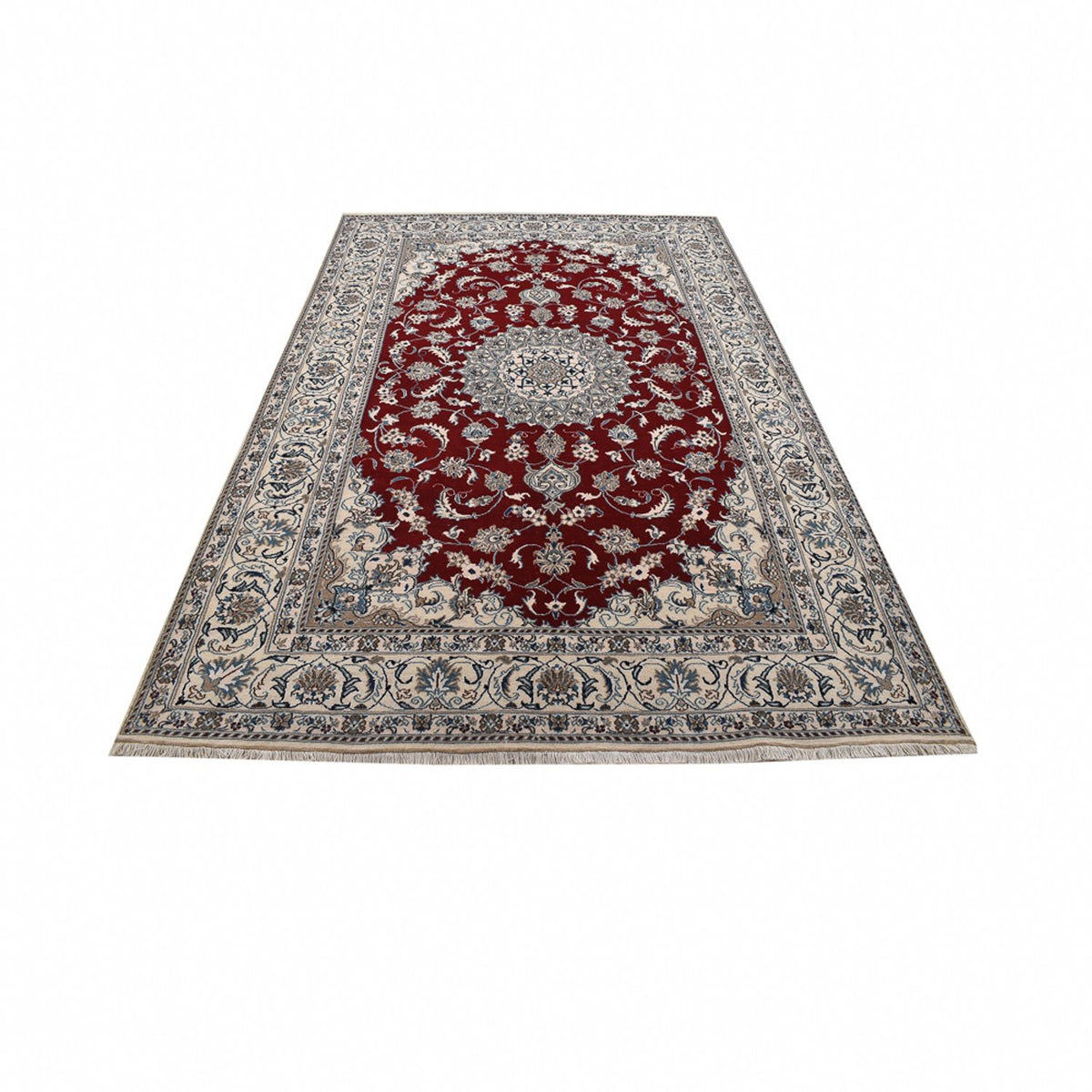 Tapis persan - Nain - 300 x 199 cm - rouge