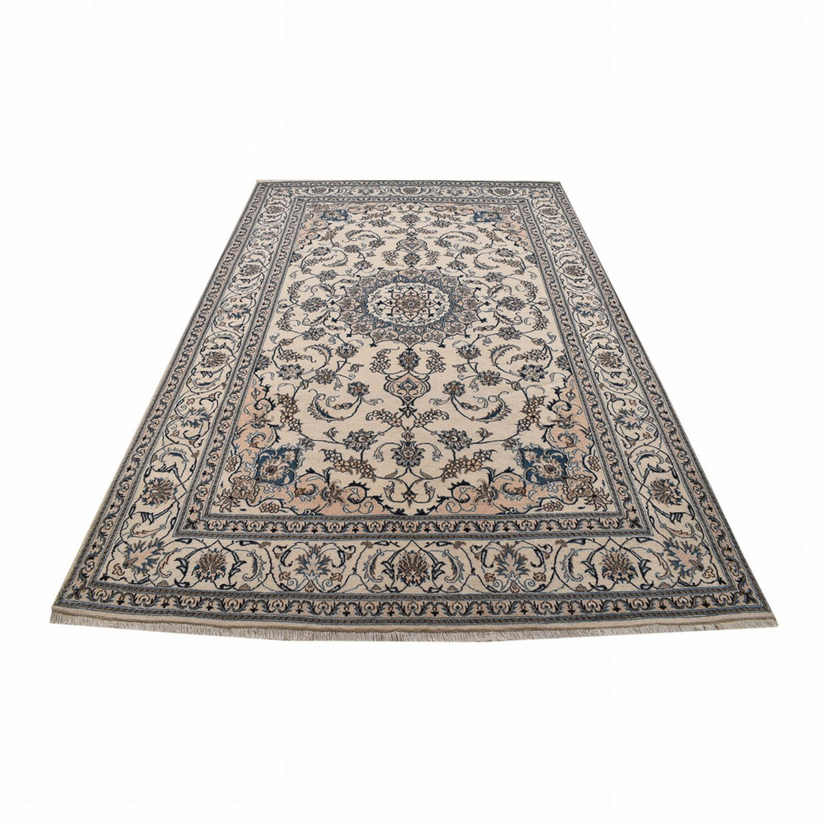 Tapis persan - Nain - 309 x 197 cm - crème